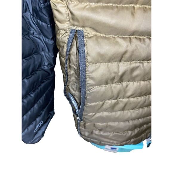 Eddie Bauer men’s puffer color block front zip down jacket size small - Picture 3 of 6